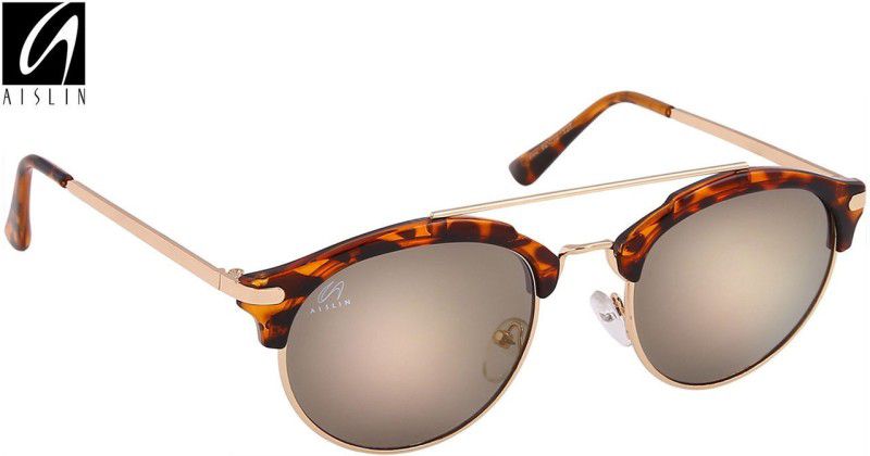 UV Protection, Mirrored Round Sunglasses (62)  (For Men & Women, Grey, Yellow)