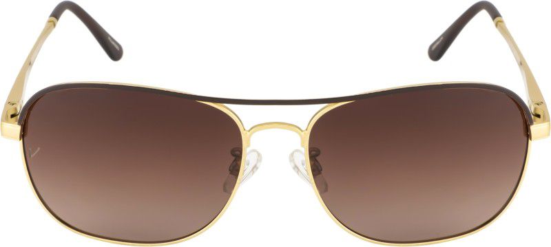 Polarized, UV Protection, Others Oval Sunglasses (Free Size)  (For Men, Brown)