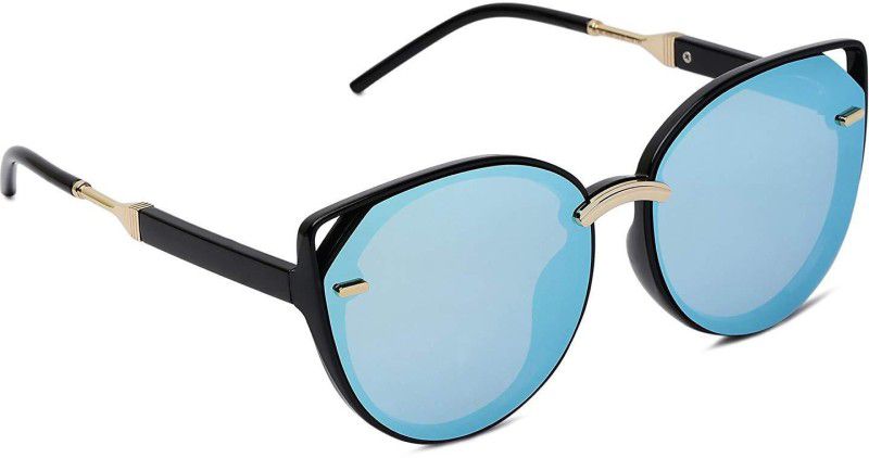 UV Protection Cat-eye Sunglasses (60)  (For Men & Women, Blue)