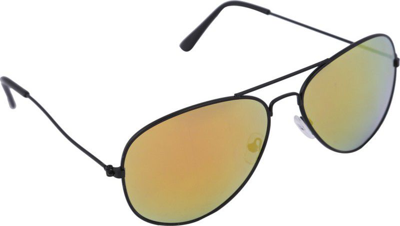 Aviator Sunglasses (58)  (For Men, Yellow, Black)