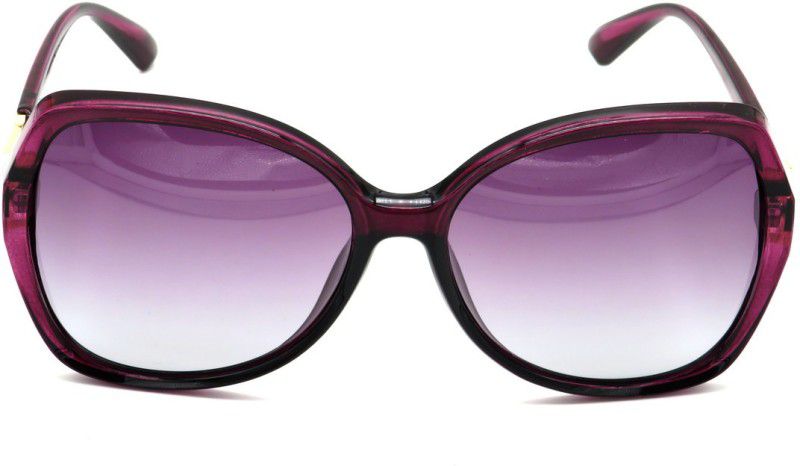 Polarized Butterfly Sunglasses (Free Size)  (For Women, Violet)