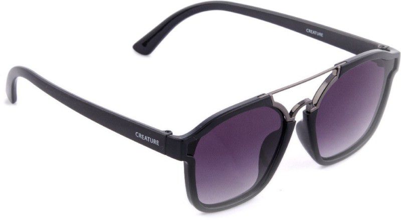 UV Protection Wayfarer Sunglasses (Free Size)  (For Boys & Girls, Violet)
