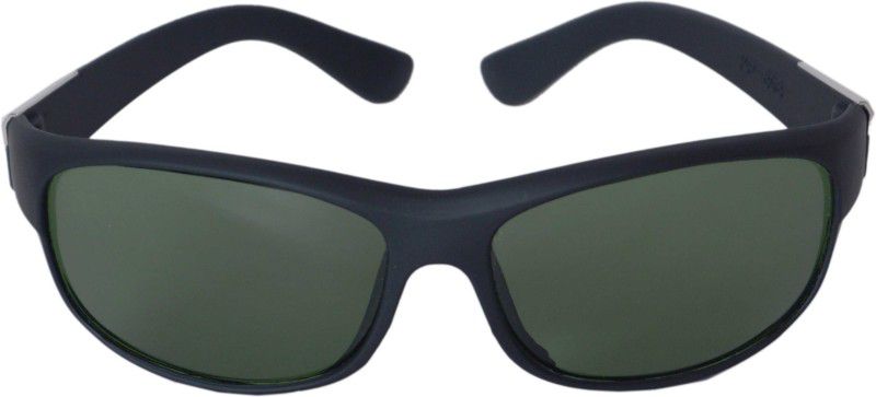 UV Protection Wrap-around Sunglasses (55)  (For Men & Women, Green)