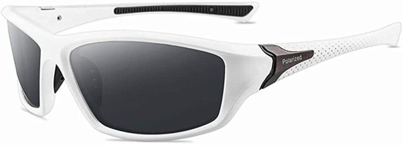 Polarized Oval Sunglasses (40)  (For Men & Women, Black)