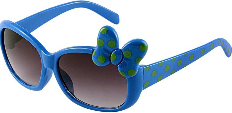 UV Protection Retro Square Sunglasses (Free Size)  (For Girls, Black)
