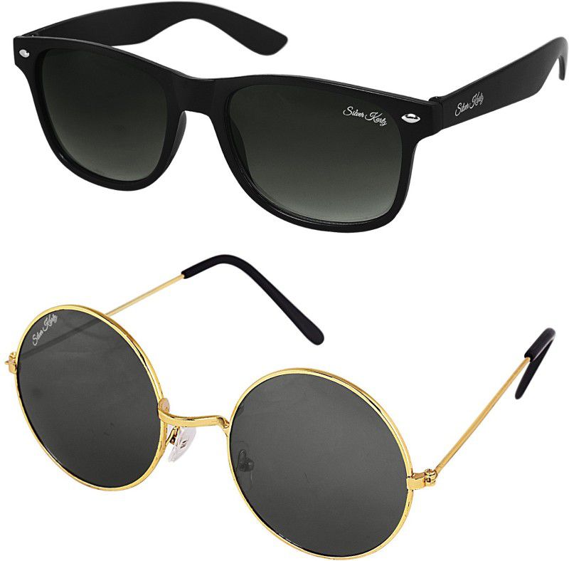 UV Protection Wayfarer Sunglasses (88)  (For Men & Women, Black)