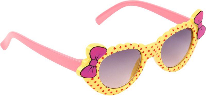 UV Protection Cat-eye Sunglasses (45)  (For Girls, Black)