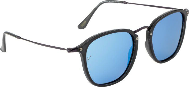 Polarized, UV Protection Retro Square Sunglasses (Free Size)  (For Men, Blue)