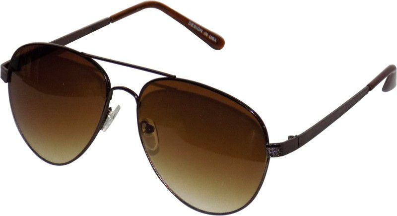UV Protection Aviator Sunglasses (100)  (For Men & Women, Brown)