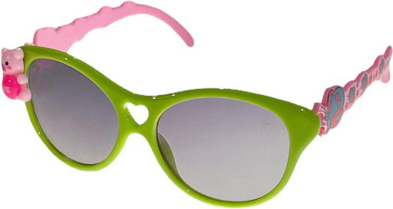 UV Protection Oval Sunglasses (50)  (For Boys & Girls, Grey)