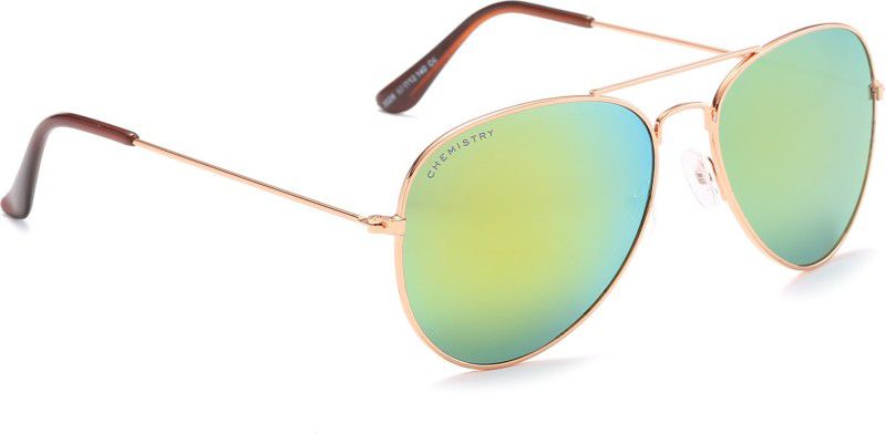 Mirrored Aviator Sunglasses (Free Size)  (For Men & Women, Multicolor)