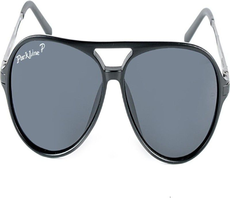 Polarized Rectangular Sunglasses (Free Size)  (For Boys, Grey)