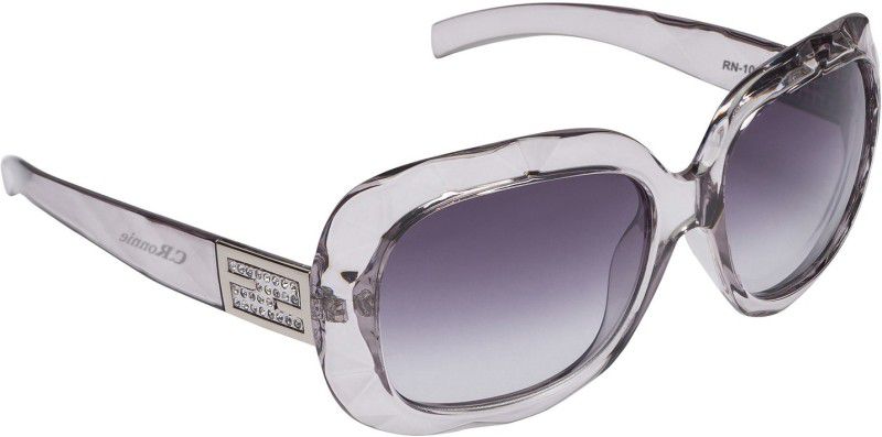 UV Protection, Gradient Rectangular Sunglasses (60)  (For Women, Black)