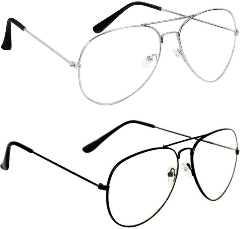 UV Protection Aviator Sunglasses (54)  (For Men & Women, Clear)