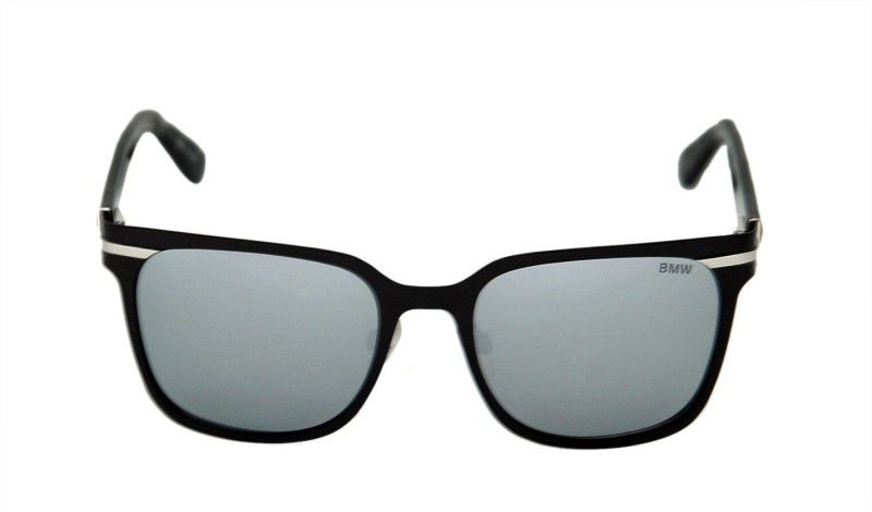 UV Protection Rectangular Sunglasses (52)  (For Men & Women, Silver)