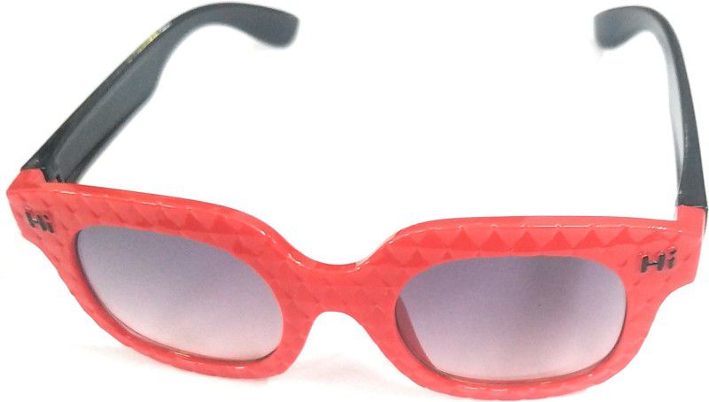 UV Protection Retro Square Sunglasses (Free Size)  (For Boys & Girls, Black)
