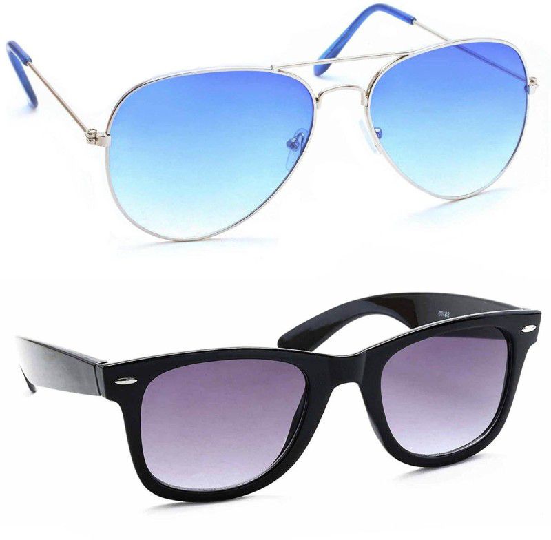 UV Protection Aviator, Wayfarer Sunglasses (56)  (For Men & Women, Multicolor)
