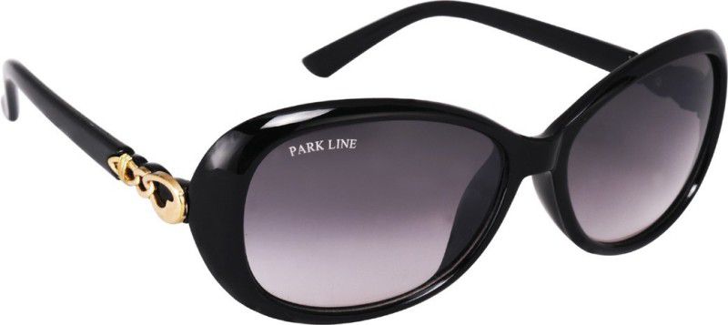 UV Protection Over-sized Sunglasses (56)  (For Women, Black)