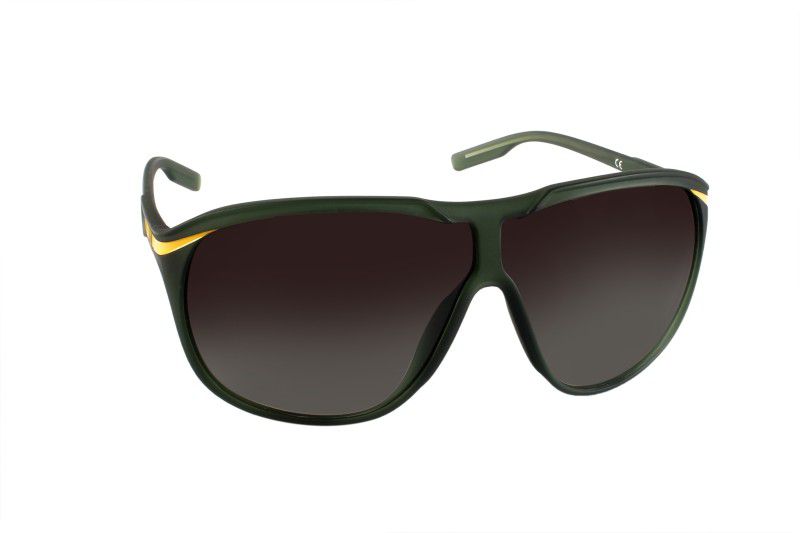Gradient Over-sized Sunglasses (66)  (For Men & Women, Green)