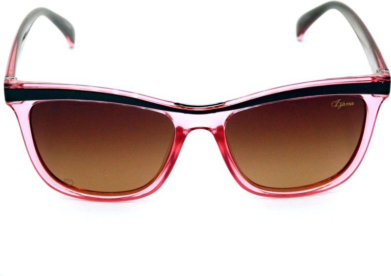 UV Protection Wayfarer Sunglasses (56)  (For Men, Brown)
