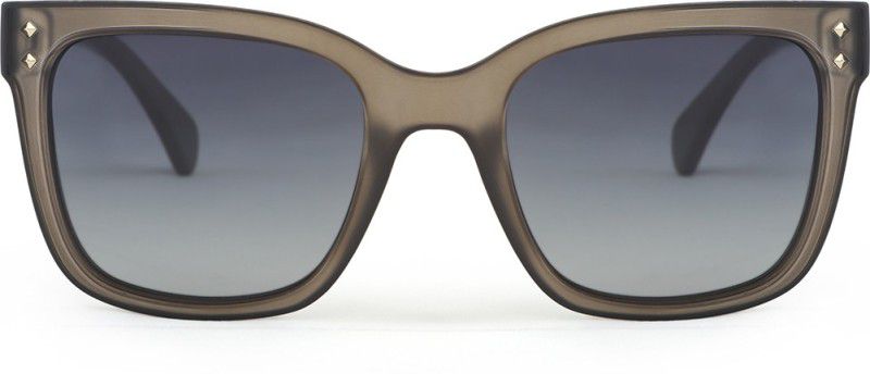 Gradient, Polarized, UV Protection Retro Square Sunglasses (Free Size)  (For Women, Grey)