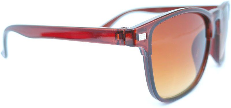 Polarized, UV Protection Wayfarer Sunglasses (Free Size)  (For Men & Women, Orange)