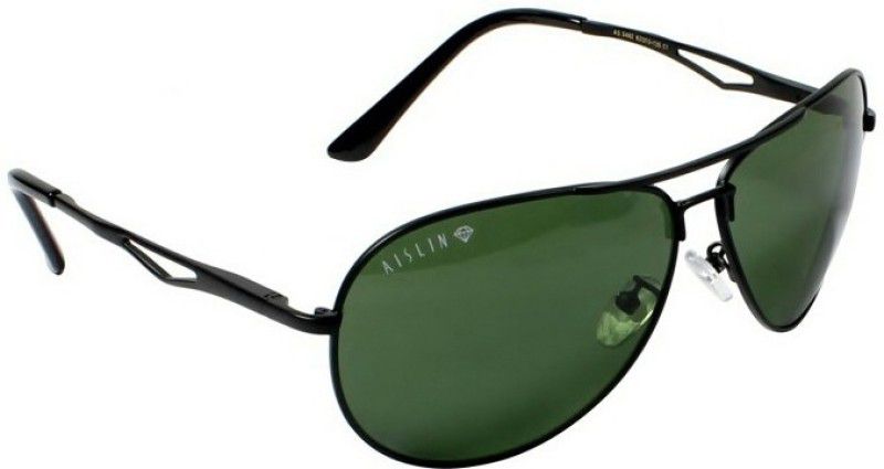 UV Protection Aviator, Wrap-around Sunglasses (62)  (For Men & Women, Green)