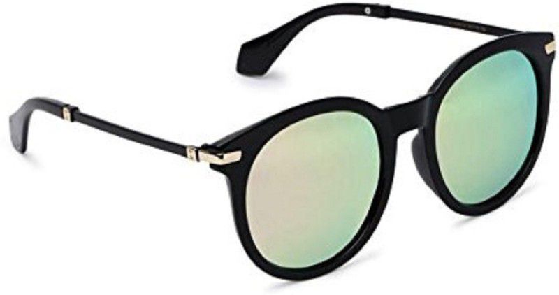 UV Protection Oval Sunglasses (56)  (For Men, Green)