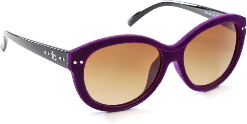 Gradient Cat-eye Sunglasses (Free Size)  (For Women, Grey, Violet)