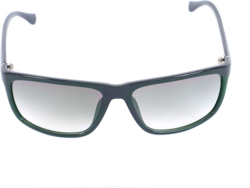Gradient Retro Square Sunglasses (58)  (For Men & Women, Grey)