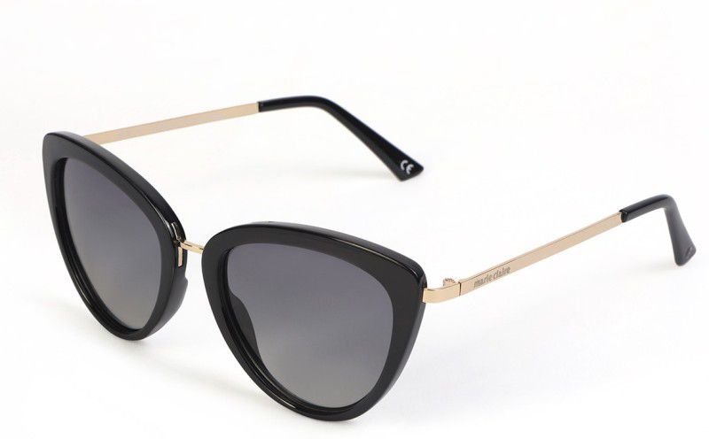 Gradient, Polarized, UV Protection Cat-eye Sunglasses (Free Size)  (For Women, Grey)