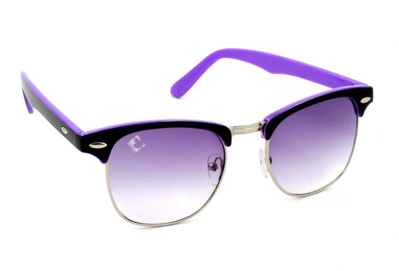 Wayfarer Sunglasses (Free Size)  (For Men & Women, Violet, Clear)