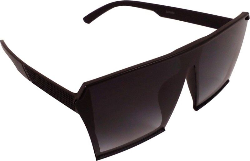 Polarized Over-sized Sunglasses (Free Size)  (For Boys, Black)