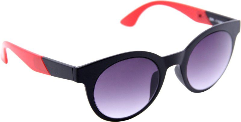 Oval Sunglasses (Free Size)  (For Men, Black, Red)