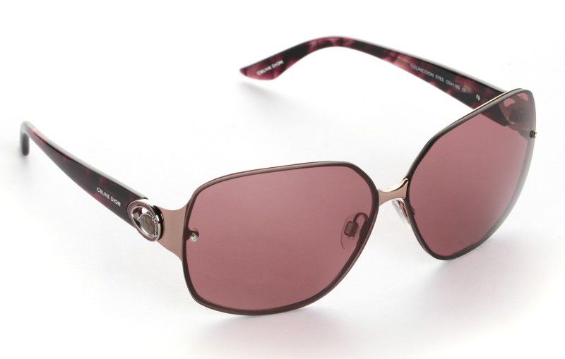 UV Protection Rectangular Sunglasses (61)  (For Women, Red)