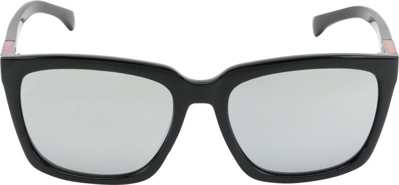 Mirrored Wayfarer Sunglasses (58)  (For Women, Golden)