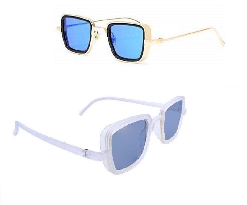 UV Protection Retro Square Sunglasses (65)  (For Boys & Girls, Multicolor)