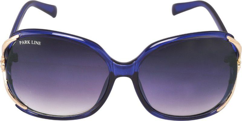 UV Protection Over-sized Sunglasses (56)  (For Women, Violet)