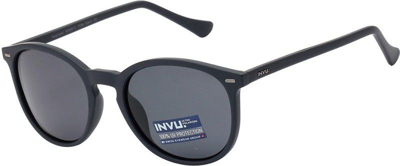 Polarized, UV Protection Round Sunglasses (Free Size)  (For Women, Grey)