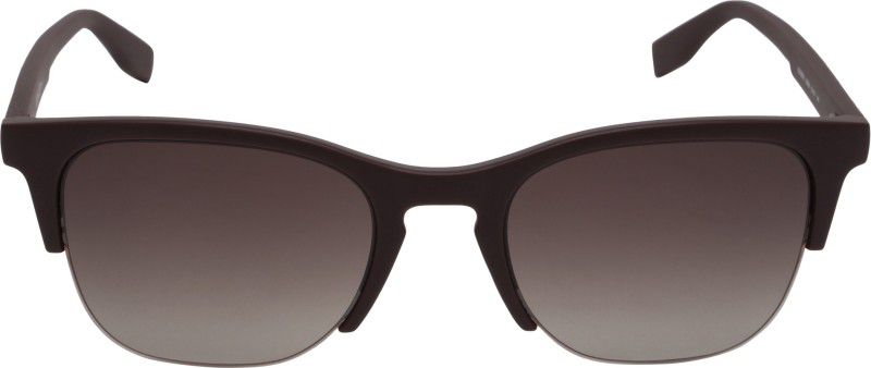 Gradient Clubmaster Sunglasses (Free Size)  (For Men & Women, Brown)