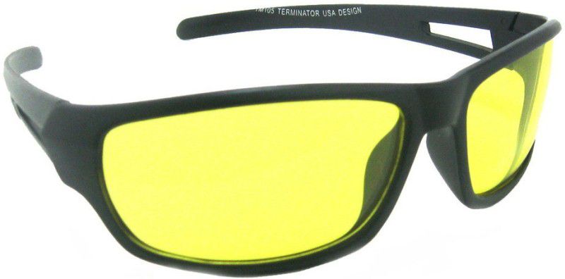 UV Protection Round Sunglasses (60)  (For Men, Yellow)