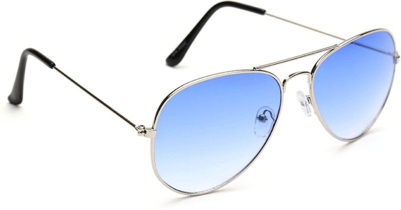 UV Protection, Gradient Aviator Sunglasses (57)  (For Men & Women, Blue)