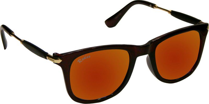 Mirrored Wayfarer Sunglasses (66)  (For Men & Women, Brown)