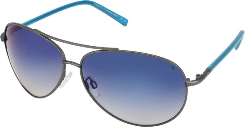 Mirrored Aviator Sunglasses (63)  (For Men, Blue)
