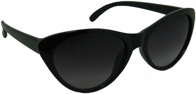 Gradient Cat-eye Sunglasses (58)  (For Women, Black)