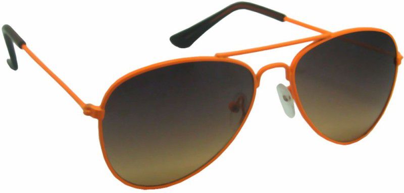 Gradient Aviator Sunglasses (55)  (For Boys, Brown)