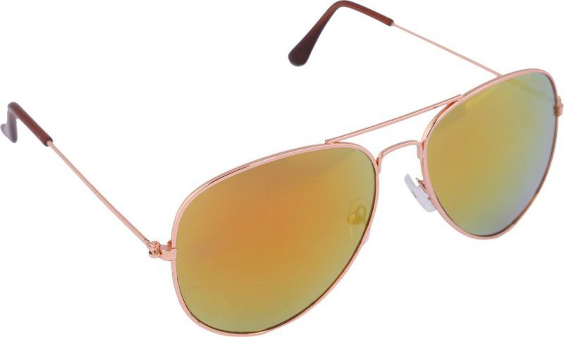 Aviator Sunglasses  (For Men, Yellow, Golden)