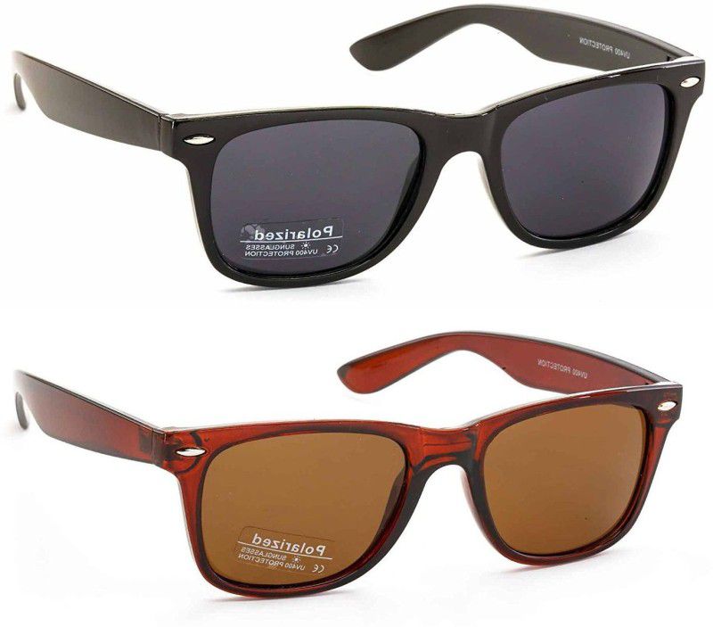 Polarized Wayfarer Sunglasses (58)  (For Men & Women, Multicolor)