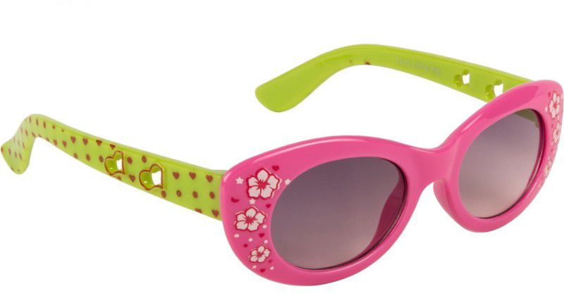 Polarized, UV Protection Oval Sunglasses (Free Size)  (For Girls, Black)