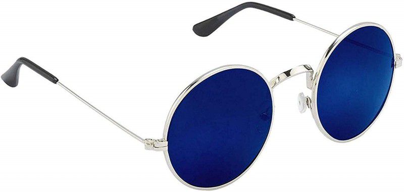 Polarized Round Sunglasses (50)  (For Men & Women, Blue)